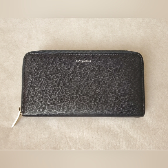 YSL Black Zippy Wallet - Picture 2 of 15